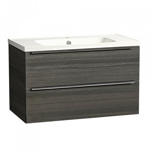 Tavistock Cadence 800mm Wall Mounted Vanity Unit - Tundra Wood