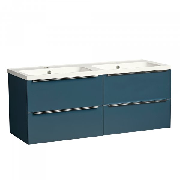 Tavistock Cadence Oxford Blue 1200mm Wall Mounted Unit & Double Basin