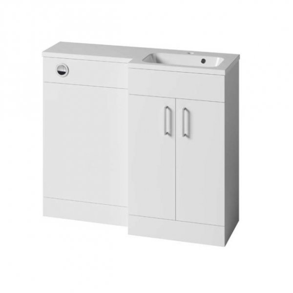 Tavistock Nexus Gloss White 1000mm Back to Wall Basin Unit - Right Hand