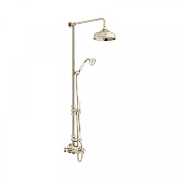 Booth & Co. Axbridge Cross 2 Outlet Exposed Shower Column - Nickel