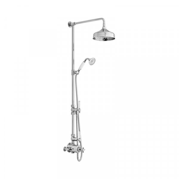 Booth & Co. Axbridge Cross 2 Outlet Exposed Shower Column - Chrome