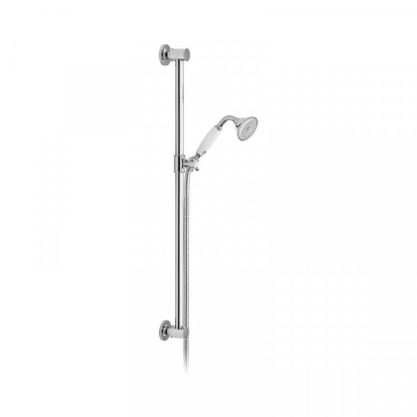 Booth & Co. Axbridge Single Function Slide Rail Shower Kit - Chrome