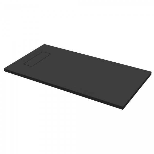 Roman Infinity Slate 1200 x 800mm Black Rectangular Shower Tray