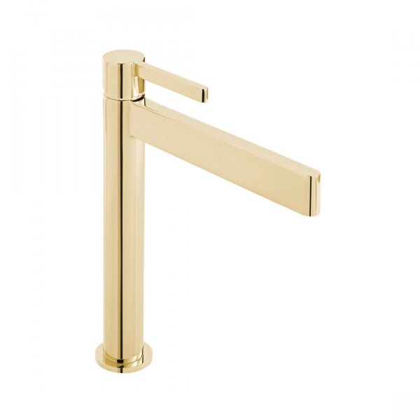 Vado Individual Edit Extended Mono Basin Mixer - Bright Gold