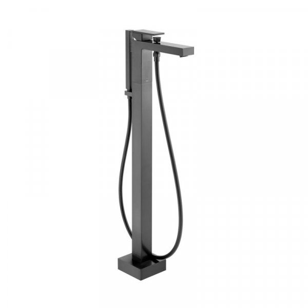 Vado Individual Notion Floor Standing Bath Shower Mixer - Brushed Black
