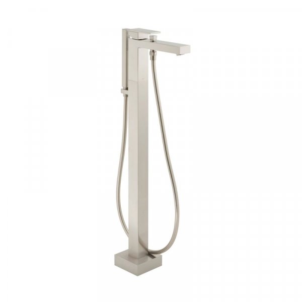 Vado Individual Notion Floor Standing Bath Shower Mixer - Brushed Nickel