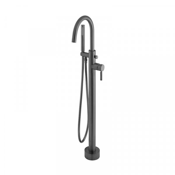 Vado Individual Origins Floor Standing Bath Shower Mixer - Brushed Black