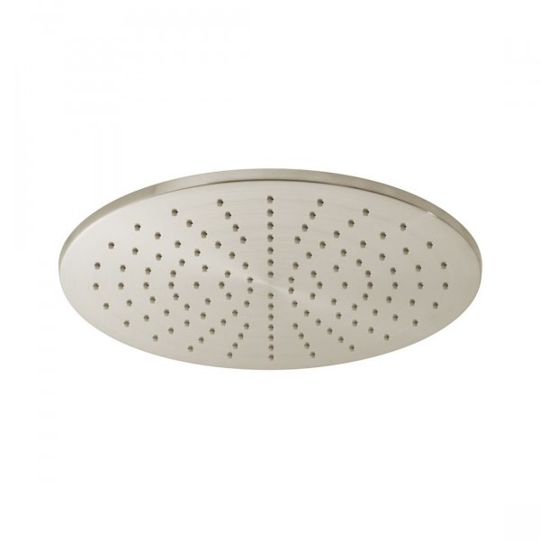 Vado Individual Round Slimline Shower Head - Brushed Nickel 300mm (12
