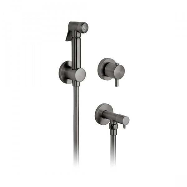 Vado Individual Luxury Shattaf Kit - Brushed Black