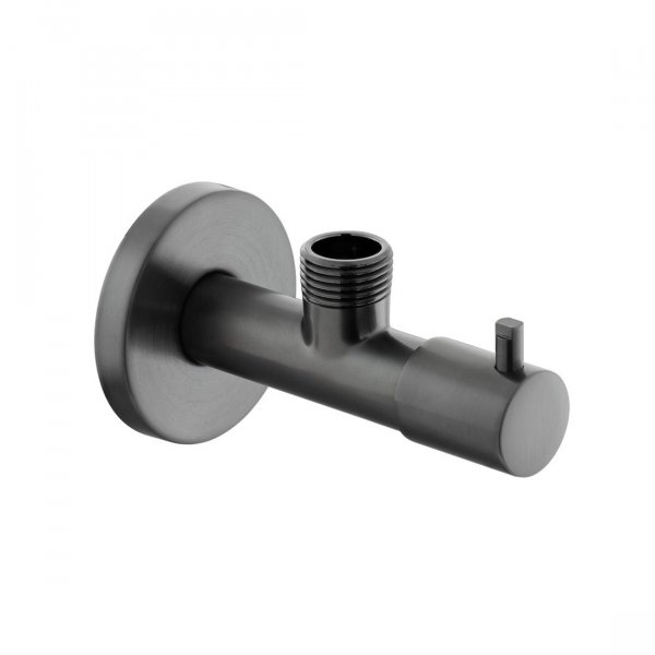 Vado Individual Angle Valve - Brushed Black 1/2