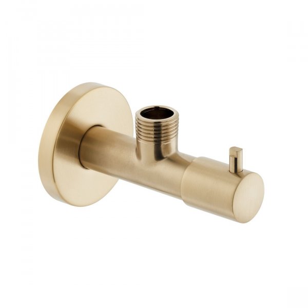 Vado Individual Wastes & Fittings Angle Valve - Brushed Gold 1/2