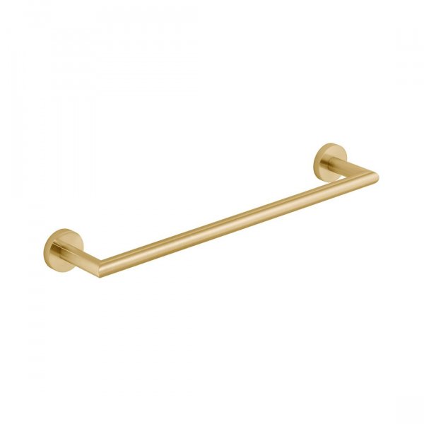 Vado Individual Knurled Accents Towel Rail - Brushed Gold  450mm (18