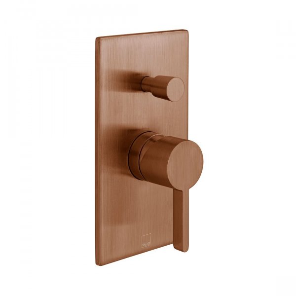 Vado Individual Edit 2 Outlet Manual Shower Valve With Diverter - Brushed Bronze