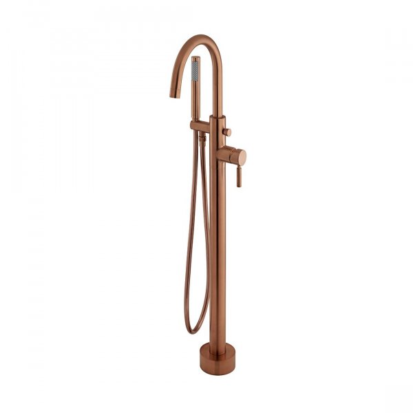 Vado Individual Origins Freestanding Bath Mixer Tap With Shower Kit - Brushed Bronze