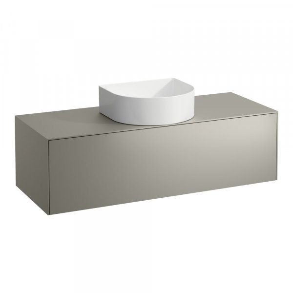 Laufen Sonar 1200mm Titanium (Lacquered) Drawer Element with Centre Cutout