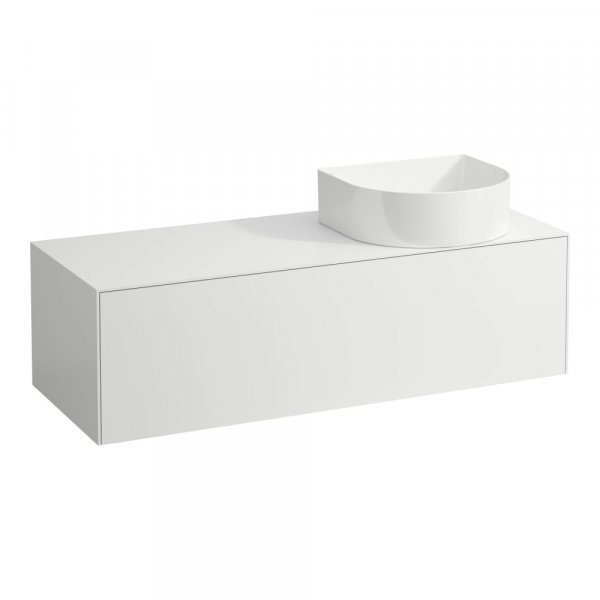 Laufen Sonar 1200mm Matt White Drawer Element with Right Cutout