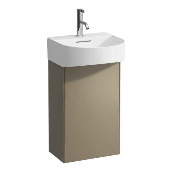 Laufen Sonar 400mm Titanium (Lacquered) 1 Door Vanity Unit - Right Hand