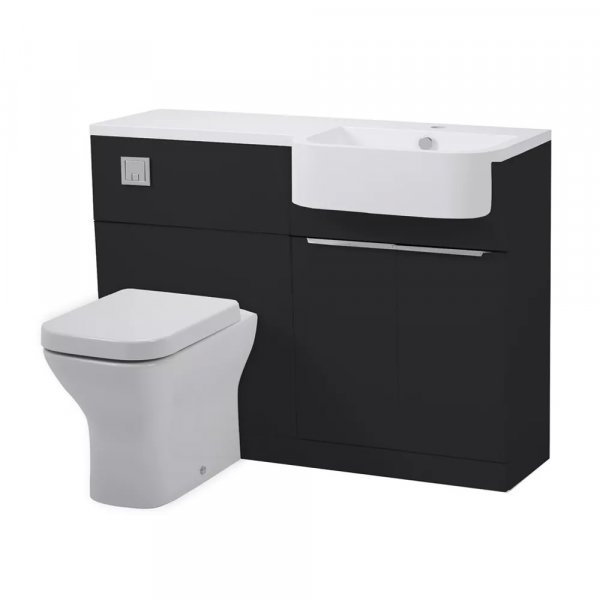 Tavistock Match 1200mm Gloss Clay Unit and Basin - Right Hand