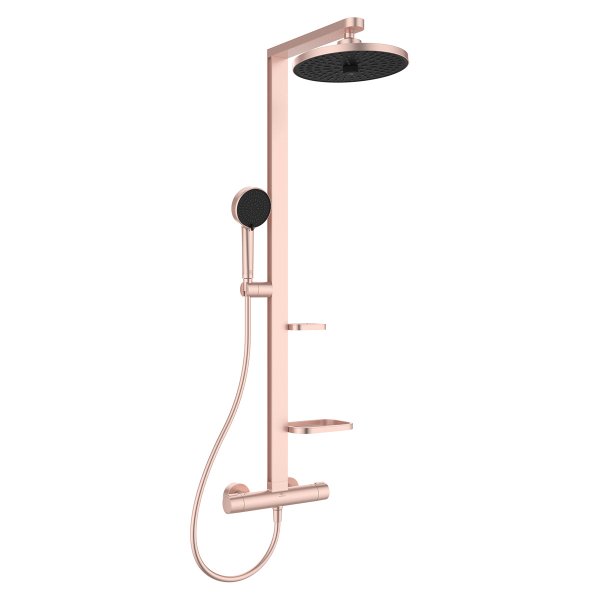 Ideal Standard Ceratherm ALU+ Shower System with Exposed Shower Mixer - Rose