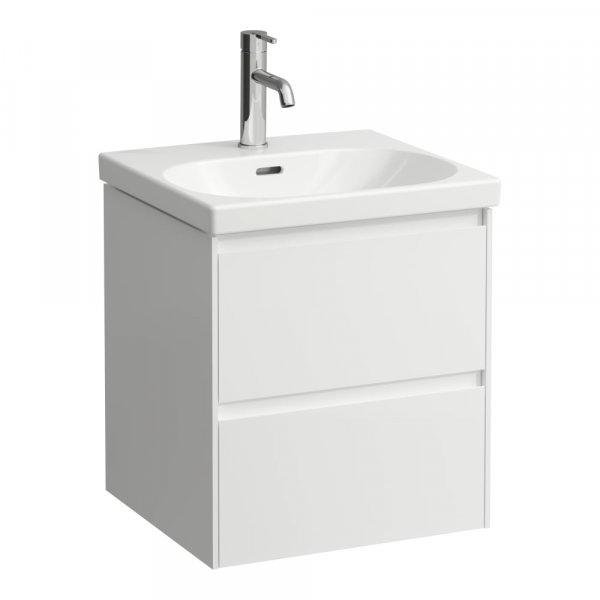 Laufen Lani Matt White 500mm 2 Drawer Vanity Unit