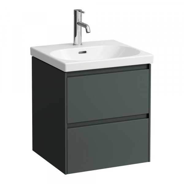 Laufen Lani Traffic Grey 500mm 2 Drawer Vanity Unit