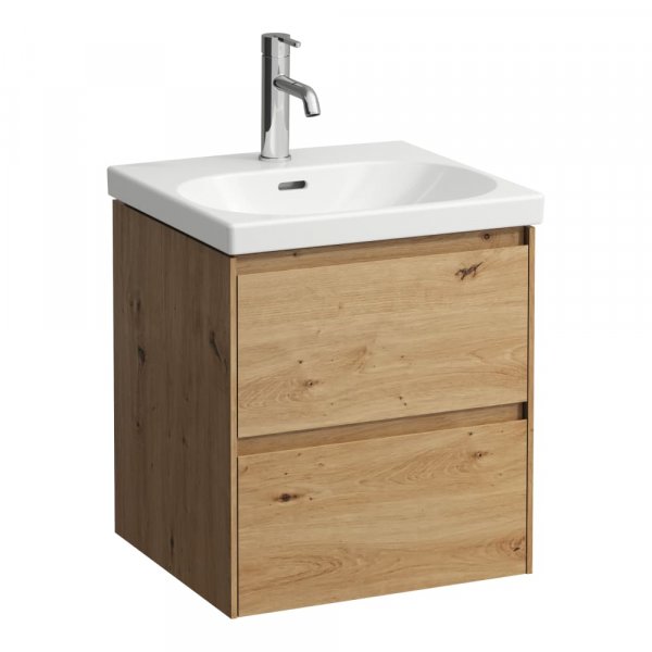 Laufen Lani Wild Oak 500mm 2 Drawer Vanity Unit