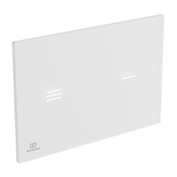 Ideal Standard Symfo White Electronic Proximity Glass Dual Flushplate with Conversion Kit