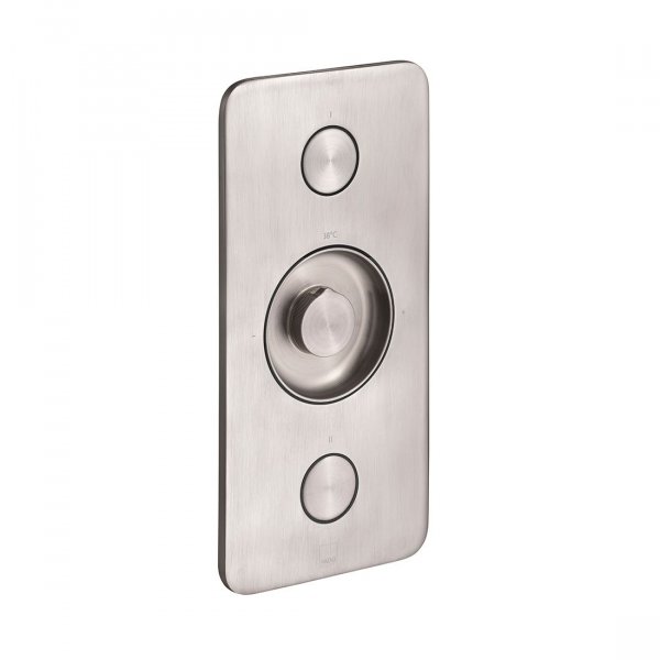 Vado Zone Brushed Nickel 2 Outlet Concealed Thermostatic Shower Valve