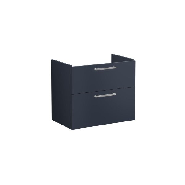 Vitra Root 80cm Basin Unit with Two Drawers - Matt Dark Blue