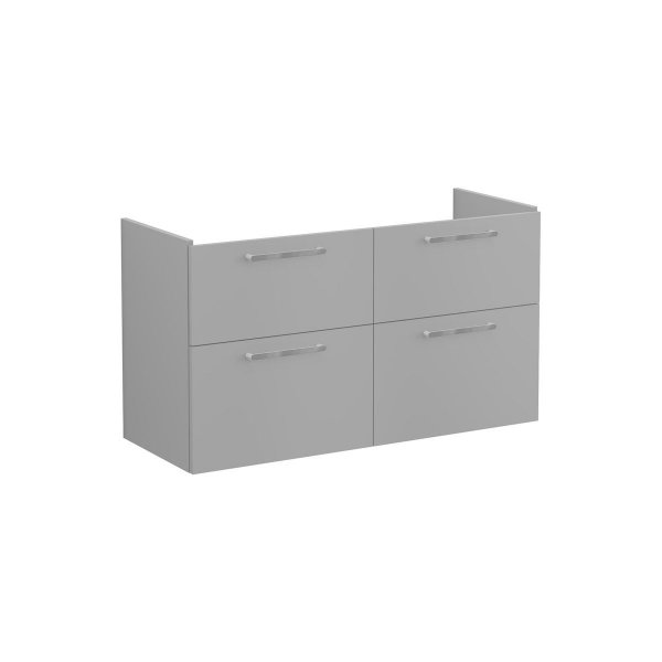 Vitra Root 120cm Basin Unit with Four Drawers - Matt Rock Grey