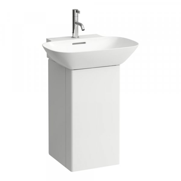 Laufen Ino Matt White 320mm Aluminium Vanity Unit with Push / Pull Hinged Door - Right Hand