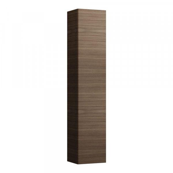 Laufen Ino Dark Walnut 360 x 1800mm Aluminium Tall Unit with 5 Shelves - Right Hand