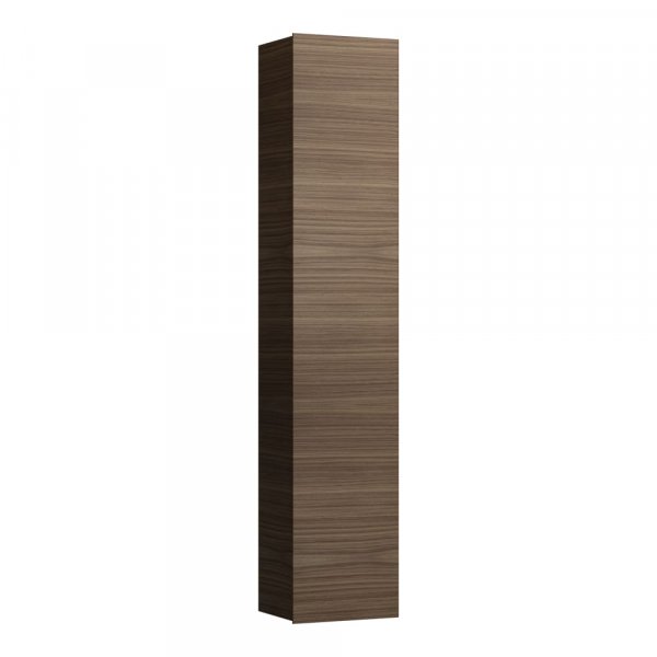 Laufen Ino Dark Walnut 360 x 1800mm Aluminium Tall Unit with 5 Shelves - Left Hand