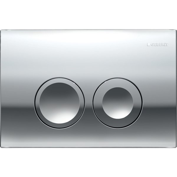 Geberit Delta 25 Gloss Chrome Dual Flush Plate