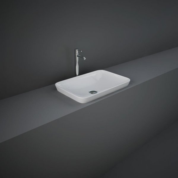 RAK Variant Rectangular Drop-In Basin 55cm - Alpine White