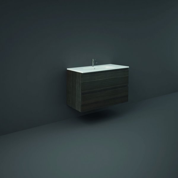 RAK Joy Wall Hung Vanity 1000mm (Moka Walnut) - Brown