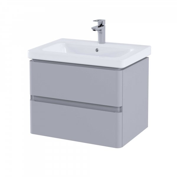 RAK Resort 650mm Double Draw Basin Unit - Matt Stone