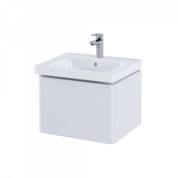 RAK Resort 500mm Single Draw Basin Unit - Matt White