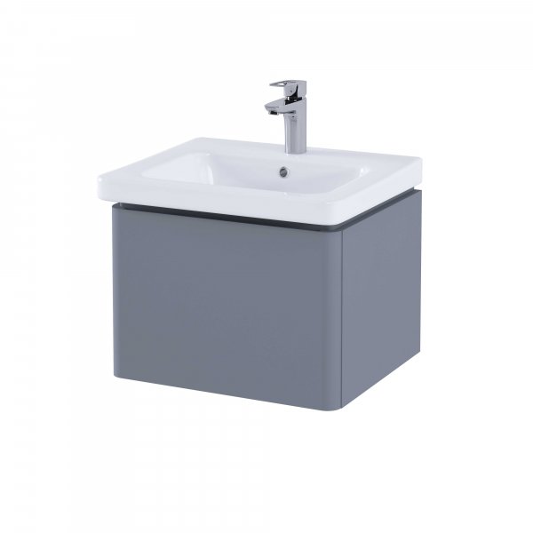 RAK Resort 500mm Single Draw Basin Unit - Matt Grey