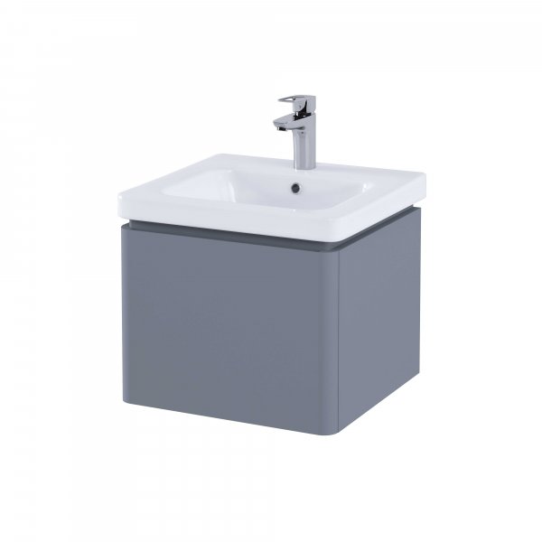 RAK Resort 550mm Single Draw Basin Unit - Matt Grey