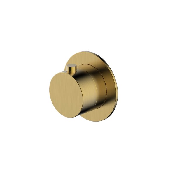 RAK Petit Round Concealed Diverter, Dual Outlet - Gold