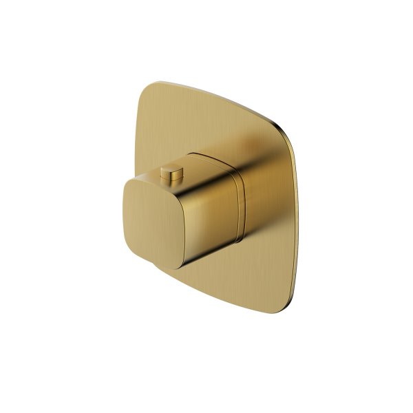 RAK Petit Square Concealed Thermostatic Valve - Gold