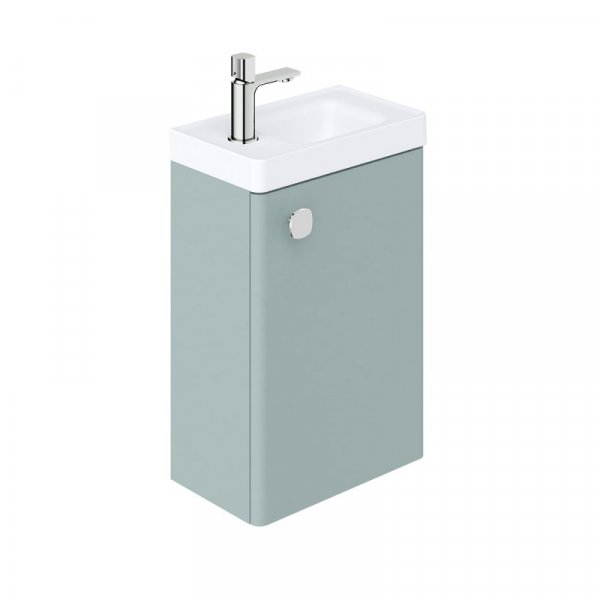 Vado Cameo 400mm Wall Hung Cloakroom Unit with Reversable Door - Cove Blue