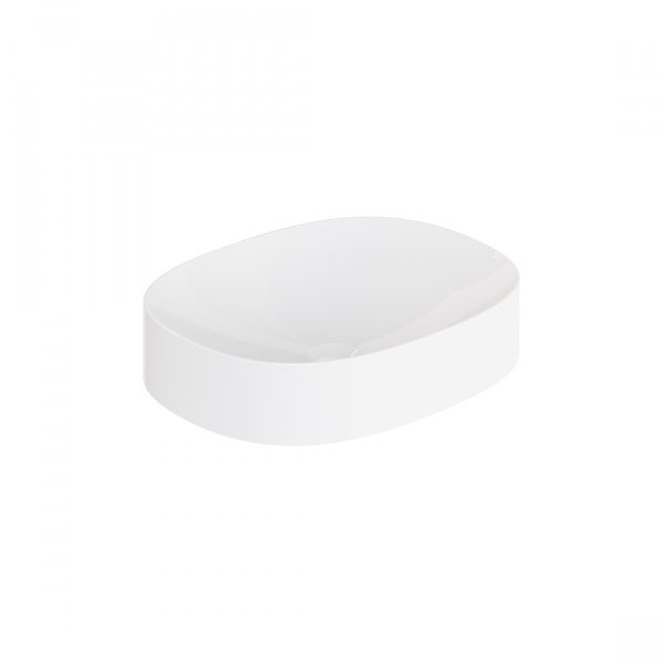 Vado Cameo Oval Countertop Basin - Gloss White