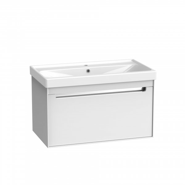 Tavistock Acumen 800mm Wall Mounted Vanity Unit & Basin - White