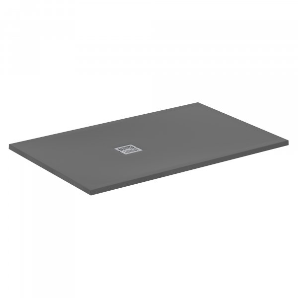 Ideal Standard Ultra Flat S+ 1400 x 900mm Grey Rectangular Shower Tray