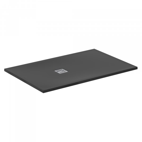 Ideal Standard Ultra Flat S+ 1400 x 900mm Black Rectangular Shower Tray