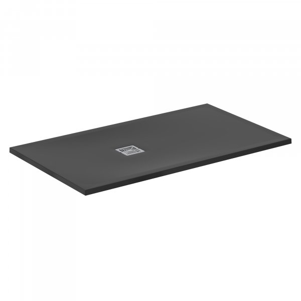 Ideal Standard Ultra Flat S+ 1400 x 800mm Black Rectangular Shower Tray