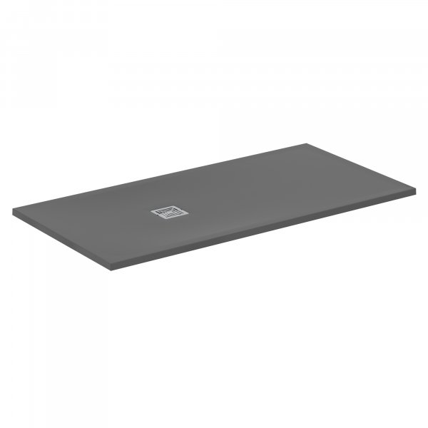 Ideal Standard Ultra Flat S+ 1600 x 800mm Grey Rectangular Shower Tray
