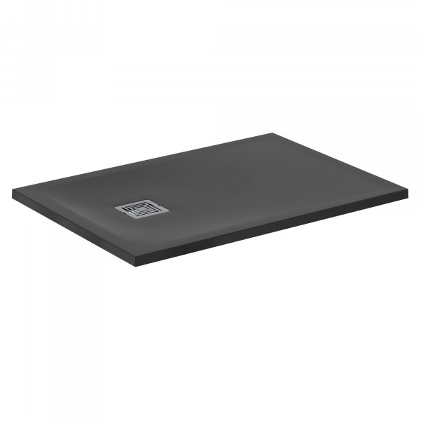 Ideal Standard Ultra Flat S+ 1000 x 700mm Black Rectangular Shower Tray